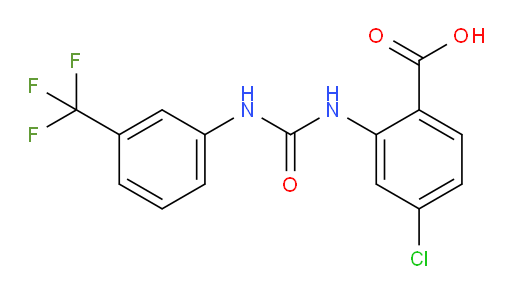 4-Chloro-2-[[[[3-(trifluoromethyl)phenyl]amino]carbonyl]amino]benzoic acid (ACI)
