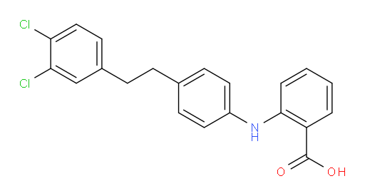 2-[[4-[2-(3,4-Dichlorophenyl)ethyl]phenyl]amino]benzoic acid (ACI)