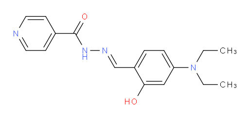 4-Pyridinecarboxylic acid, 2-[[4-(diethylamino)-2-hydroxyphenyl]methylene]hydrazide (ACI)