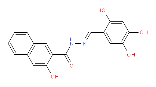 3-Hydroxy-2-naphthalenecarboxylic acid 2-[(2,4,5-trihydroxyphenyl)methylene]hydrazide (ACI)