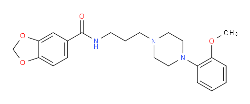N-[3-[4-(2-Methoxyphenyl)-1-piperazinyl]propyl]-1,3-benzodioxole-5-carboxamide (ACI)