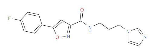 5-(4-Fluorophenyl)isoxazole-3-carboxylic acid [3-(imidazol-1-yl)propyl]amide