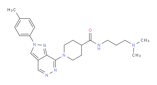 N-[3-(Dimethylamino)propyl]-1-[2-(4-methylphenyl)-2H-pyrazolo[3,4-d]pyridazin-7-yl]-4-piperidinecarboxamide (ACI)