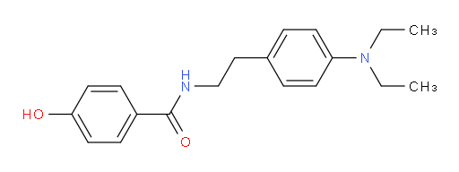 N-[2-[4-(Diethylamino)phenyl]ethyl]-4-hydroxybenzamide (ACI)