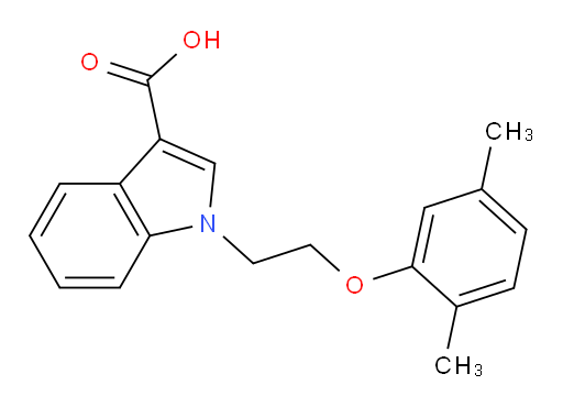 1H-Indole-3-carboxylic acid, 1-[2-(2,5-dimethylphenoxy)ethyl]- (9CI, ACI)