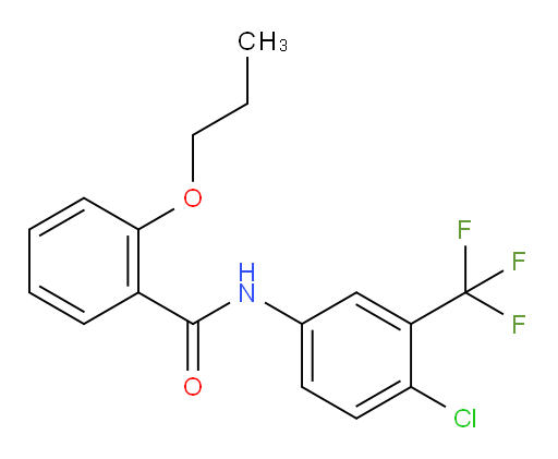 N-[4-Chloro-3-(trifluoromethyl)phenyl]-2-propoxybenzamide (ACI)