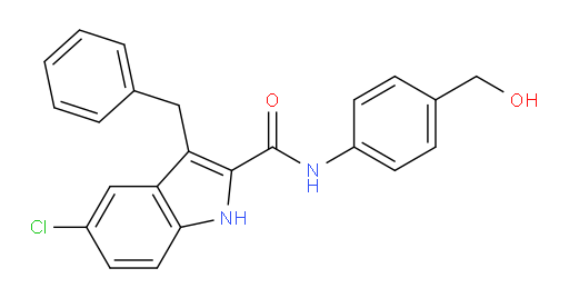 5-Chloro-N-[4-(hydroxymethyl)phenyl]-3-(phenylmethyl)-1H-indole-2-carboxamide (ACI)