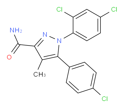 5-(4-Chlorophenyl)-1-(2,4-dichlorophenyl)-4-methyl-1H-pyrazole-3-carboxamide (ACI)