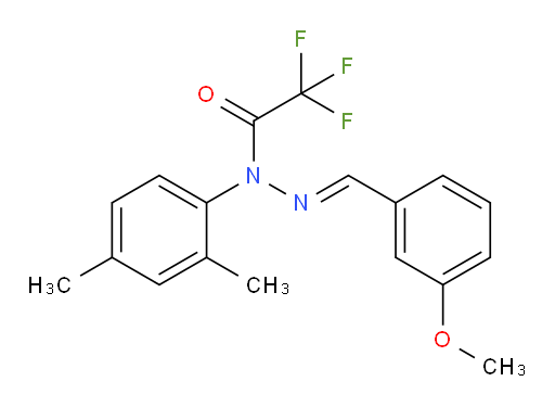 2,2,2-Trifluoroacetic acid 1-(2,4-dimethylphenyl)-2-[(3-methoxyphenyl)methylene]hydrazide (ACI)