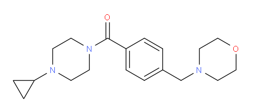 (4-Cyclopropyl-1-piperazinyl)[4-(4-morpholinylmethyl)phenyl]methanone (ACI)
