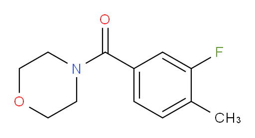(3-Fluoro-4-methylphenyl)-4-morpholinylmethanone (ACI)