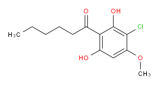 1-(3-Chloro-2,6-dihydroxy-4-methoxyphenyl)-1-hexanone (ACI)