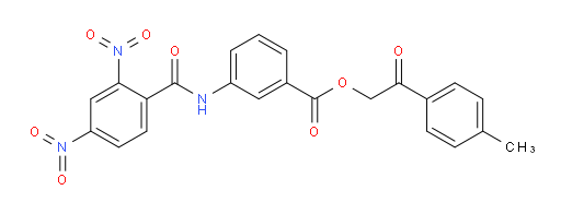 2-(4-Methylphenyl)-2-oxoethyl 3-[(2,4-dinitrobenzoyl)amino]benzoate (ACI)