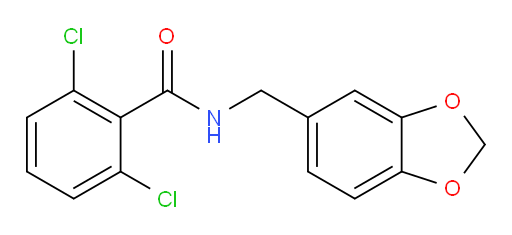 N-(1,3-Benzodioxol-5-ylmethyl)-2,6-dichlorobenzamide (ACI)