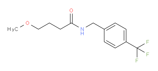 4-Methoxy-N-[[4-(trifluoromethyl)phenyl]methyl]butanamide (ACI)