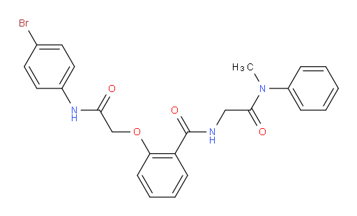 2-[2-[(4-Bromophenyl)amino]-2-oxoethoxy]-N-[2-(methylphenylamino)-2-oxoethyl]benzamide (ACI)