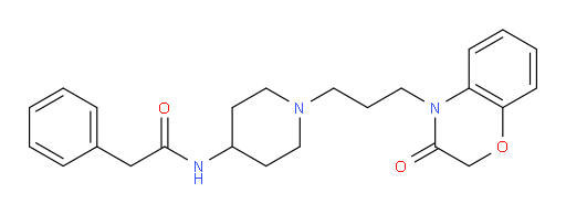 N-[1-[3-(2,3-Dihydro-3-oxo-4H-1,4-benzoxazin-4-yl)propyl]-4-piperidinyl]benzeneacetamide (ACI)