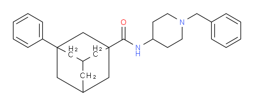 3-Phenyl-N-[1-(phenylmethyl)-4-piperidinyl]tricyclo[3.3.1.13,7]decane-1-carboxamide (ACI)