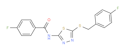 4-Fluoro-N-[5-[[(4-fluorophenyl)methyl]thio]-1,3,4-thiadiazol-2-yl]benzamide (ACI)