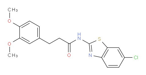 N-(6-Chloro-2-benzothiazolyl)-3,4-dimethoxybenzenepropanamide (ACI)