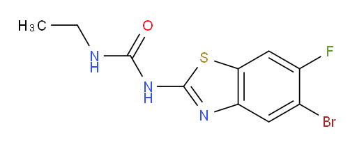 N-(5-Bromo-6-fluoro-2-benzothiazolyl)-N′-ethylurea (ACI)