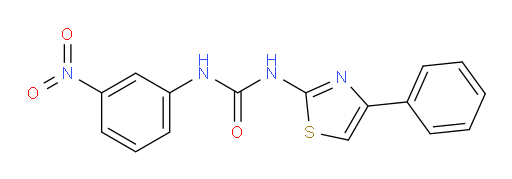 N-(3-Nitrophenyl)-N′-(4-phenyl-2-thiazolyl)urea (ACI)