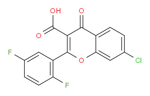 7-Chloro-2-(2,5-difluorophenyl)-4-oxo-4H-1-benzopyran-3-carboxylic acid (ACI)