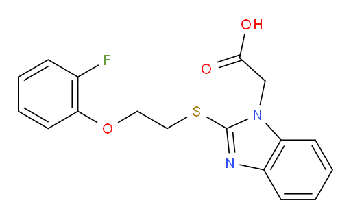 2-[[2-(2-Fluorophenoxy)ethyl]thio]-1H-benzimidazole-1-acetic acid (ACI)