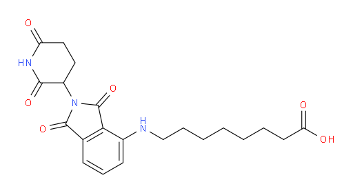 8-[[2-(2,6-Dioxo-3-piperidinyl)-2,3-dihydro-1,3-dioxo-1H-isoindol-4-yl]amino]octanoic acid (ACI)