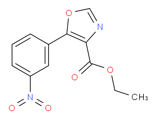 Ethyl 5-(3-nitrophenyl)-4-oxazolecarboxylate (ACI)