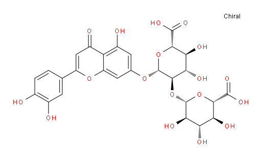 2-(3,4-Dihydroxyphenyl)-5-hydroxy-4-oxo-4H-1-benzopyran-7-yl 2-O-β-D-glucopyranuronosyl-β-D-glucopyranosiduronic acid (ACI)