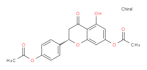 (2S)-7-(Acetyloxy)-2-[4-(acetyloxy)phenyl]-2,3-dihydro-5-hydroxy-4H-1-benzopyran-4-one (ACI)