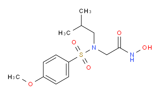 N-Hydroxy-2-[[(4-methoxyphenyl)sulfonyl](2-methylpropyl)amino]acetamide (ACI)