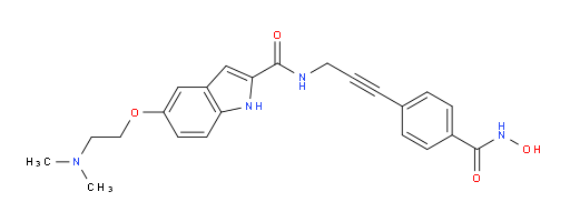 5-[2-(Dimethylamino)ethoxy]-N-[3-[4-[(hydroxyamino)carbonyl]phenyl]-2-propyn-1-yl]-1H-indole-2-carboxamide (ACI)