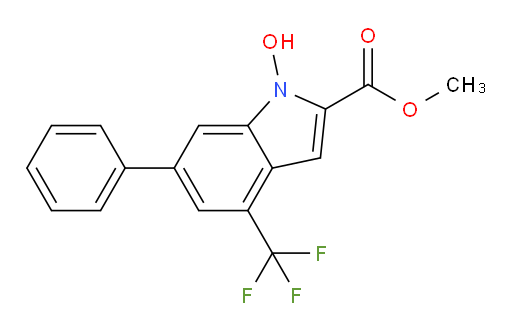 Methyl 1-hydroxy-6-phenyl-4-(trifluoromethyl)-1H-indole-2-carboxylate (ACI)