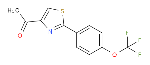1-[2-[4-(Trifluoromethoxy)phenyl]-4-thiazolyl]ethanone (ACI)