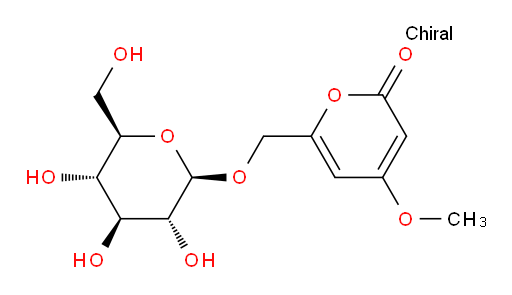 6-[(β-D-Glucopyranosyloxy)methyl]-4-methoxy-2H-pyran-2-one (ACI)