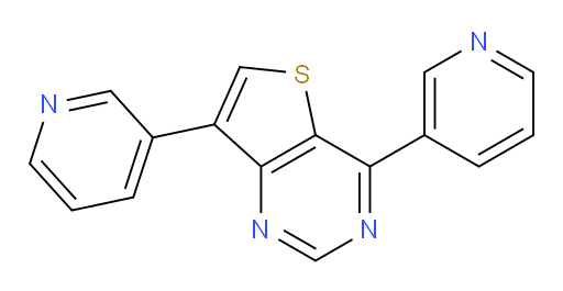 Thieno[3,2-d]pyrimidine, 4,7-di-3-pyridinyl- (ACI)