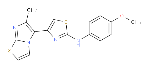 N-(4-Methoxyphenyl)-4-(6-methylimidazo[2,1-b]thiazol-5-yl)-2-thiazolamine (ACI)