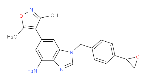 6-(3,5-Dimethyl-4-isoxazolyl)-1-[[4-(2-oxiranyl)phenyl]methyl]-1H-benzimidazol-4-amine (ACI)