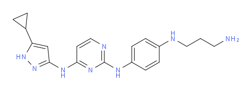 N2-[4-[(3-Aminopropyl)amino]phenyl]-N4-(5-cyclopropyl-1H-pyrazol-3-yl)-2,4-pyrimidinediamine (ACI)