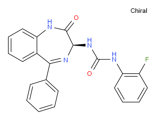 (S)-1-(2-Fluorophenyl)-3-(2-oxo-5-phenyl-2,3-dihydro-1H-benzo[e][1,4]diazepin-3-yl)urea
