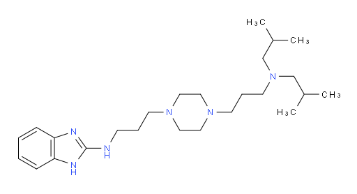 N4-1H-Benzimidazol-2-yl-N1,N1-bis(2-methylpropyl)-1,4-piperazinedipropanamine (ACI)