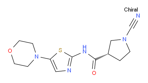(3S)-1-Cyano-N-[5-(4-morpholinyl)-2-thiazolyl]-3-pyrrolidinecarboxamide (ACI)