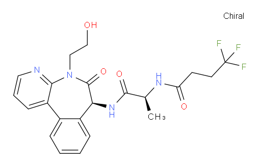 N-[(1S)-2-[[(7S)-6,7-Dihydro-5-(2-hydroxyethyl)-6-oxo-5H-pyrido[3,2-a][3]benzazepin-7-yl]amino]-1-methyl-2-oxoethyl]-4,4,4-trifluorobutanamide (ACI)