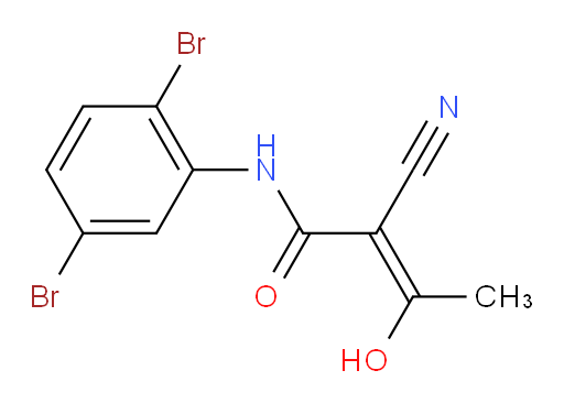 (2Z)-2-Cyano-N-(2,5-dibromophenyl)-3-hydroxy-2-butenamide (ACI)