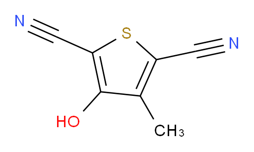 2,5-Thiophenedicarbonitrile, 3-hydroxy-4-methyl- (9CI, ACI)