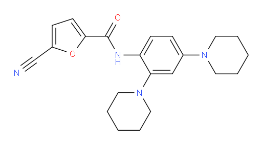 5-Cyano-N-(2,4-di-1-piperidinylphenyl)-2-furancarboxamide (ACI)