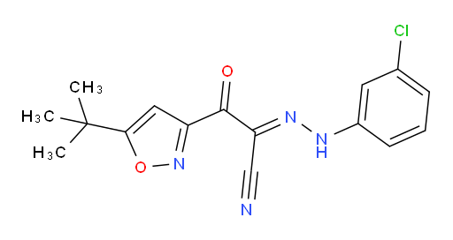 α-[2-(3-Chlorophenyl)hydrazinylidene]-5-(1,1-dimethylethyl)-β-oxo-3-isoxazolepropanenitrile (ACI)