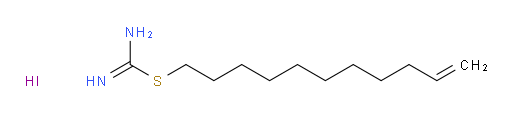 Carbamimidothioic acid, 10-undecenyl ester, monohydriodide (9CI)